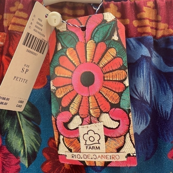 Anthropologie Farm Rio Drea Tiered Velvet Midi Maxi Skirt Floral-Boho-NWT—SP - Picture 9 of 11